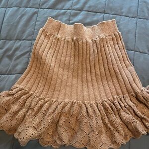 Free people knit midi length skirt